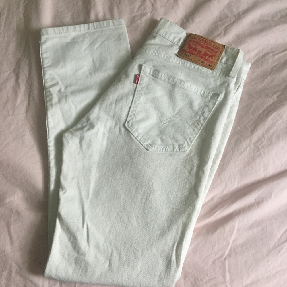 Levi’s White 511s - straight leg vintage